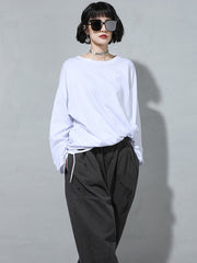 Casual Solid Color Long Sleeve T-Shirt Top