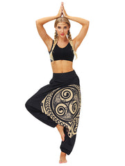 Casual Printed Harem Pants