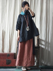 Loose Comfortable Irregular Blouse