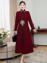 Retro Tang Suit Hanfu Embroidery Long Coat