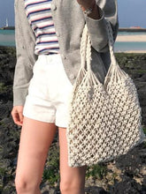 3 Color Handmade Crochet String Bag