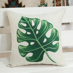 Leaf Printed Pillow Case