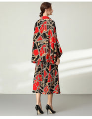 Loose Printed Two-Piece Suit