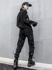 Tooling Multi-pocket Ribbon Overall Pants