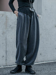 Loose Fleecez Casual Straight Leg Pants
