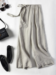 Casual Loose Solid Wide Leg Pants