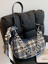 Chain Check Single Shoulder Simple Handbag