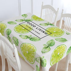 Lemon Pattern Casual Printed Tablecloth
