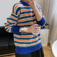 New Autumn Winter Round Neck Loose Tops Women Knit Sweater