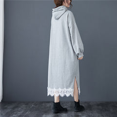 Women Loose Stitching Casual Dress