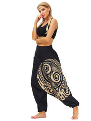 Casual Printed Harem Pants