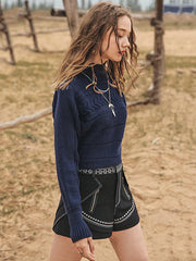 Liebo Split-Joint Fashion Designed Shorts