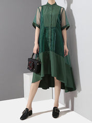 Loose A-line 2-Pieces Long Drress