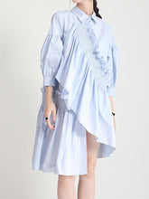 Original Urban Pleated Solid Midi Dress