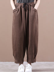 Solid Loose Casual Pants
