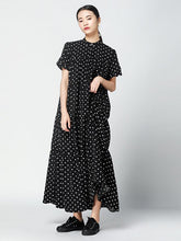 Vintage Polka-Dot Loose Tiered Cake Dress