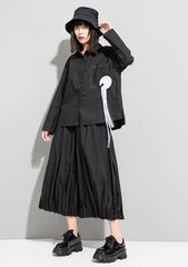Loose Long Sleeve Shirt With Embroidered Tassels