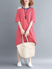 Cotton Oversize Striped Dress