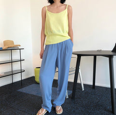 Knitted Sling Casual Outer Wear Sleeveless Vest Top