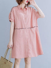 Casual Cotton Shirt Dress