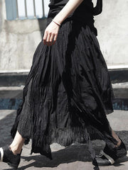 Ruffled Bandage Cropped Skirt Bottom