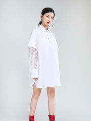 Women Stitching Solid Color Dress