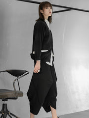 Women Japanese Irregular Personality Loose Casual Pants