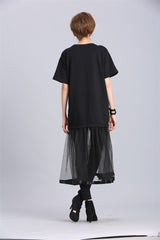 Women Letter Print Loose Dress