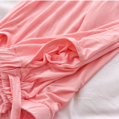 Three Pieces Solid Camisole Shirt  And Pant Pajamas