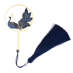 Exquisite Peacock Hollow Bookmark