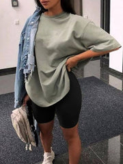 Women Pure Color Home Loose Sports Casual Suit