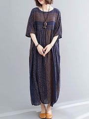 Original Stripe Round-Neck Dress