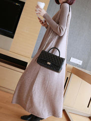 Loose A-Line Long Knitting Dress
