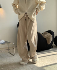 Women Drawstring Elastic Loose Casual Pants