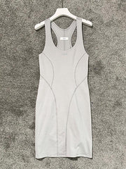 Casual Slim Fit Solid Dress