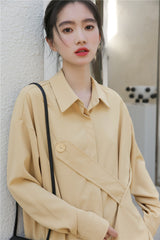 Lapel Irregular Loose Shirt
