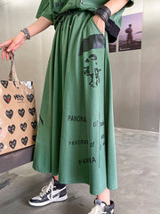 Retro Personalized Sweater Skirt Two Piece Skirt