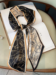 Retro Printed Long Square Scarf