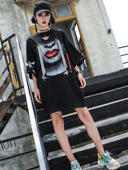 Cotton Hip-hop Loose Fashion Printed Dress