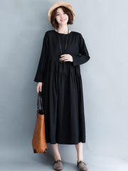 Casual Cotton Simple Long Dress