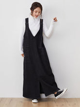 Casual And Versatile Classic Pocket Strap Skirt