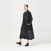 Women Stripe Stitching Irregular Dress