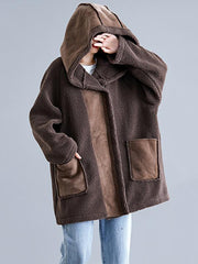 Loose Split-joint Lamb Outwear