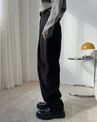 Retro High Waist Casual Wide Leg Pants