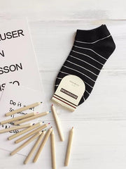 Cotton Striped Sports Socks