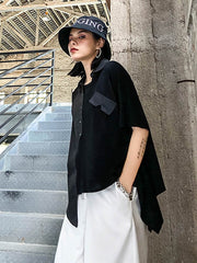 Original Irregularity Split-Joint Blouses&Shirts