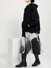 Women Loose Zipper Hooded Casual Sweatshirt