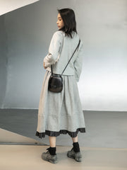 Simple Black Casual Woolen Solid Suit