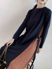 Loose Split-Joint Chic Ruffled Comfortable Midi Dress