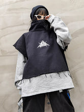 False Two Letter Printed Sweatshirt